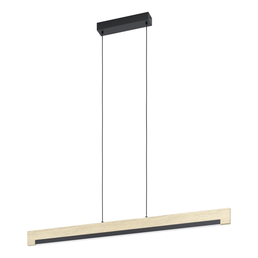 Eglo - Dimbare LED hanglamp aan een koord LED/25,5W/230V 3000K zwart/beige