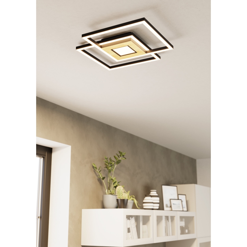 Eglo - Dimbare LED Plafondlamp 2xLED/17W/230V +1xLED/4,2W 2700-6500K + afstandsbediening