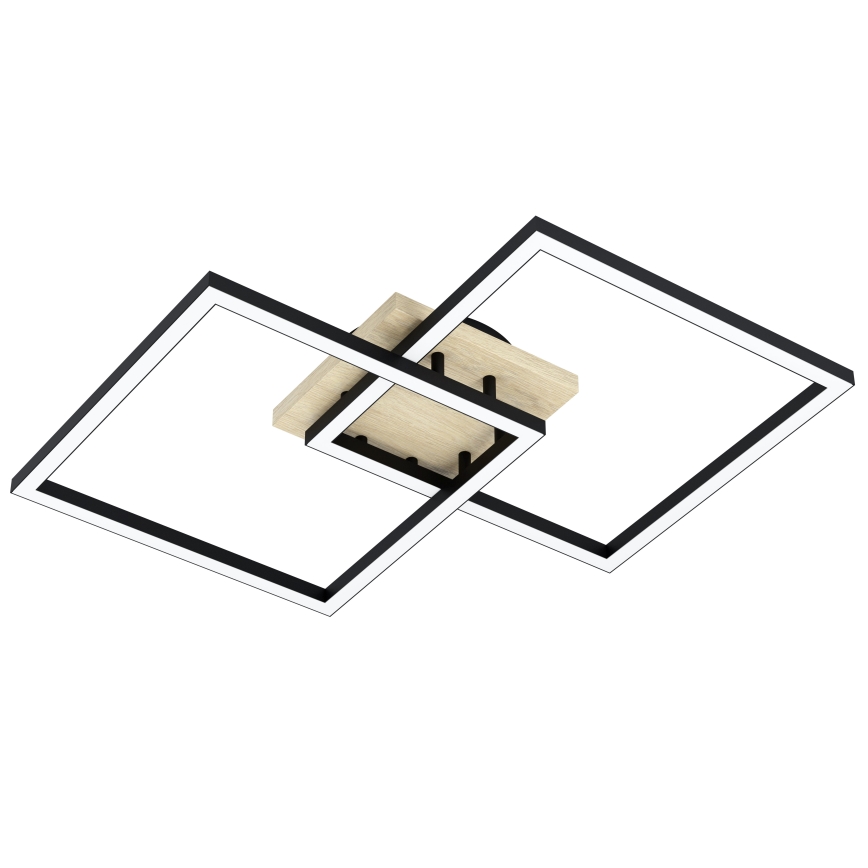 Eglo - Dimbare LED bevestigde hanglamp 4xLED/32W/230V 2700-6500K bruin/zwart