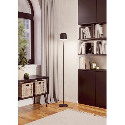Eglo - LED Dimbaar buitenshuis oplaadbaar Staande lamp LED/4,3W/5V 2400/3000/4000K IP54 zwart