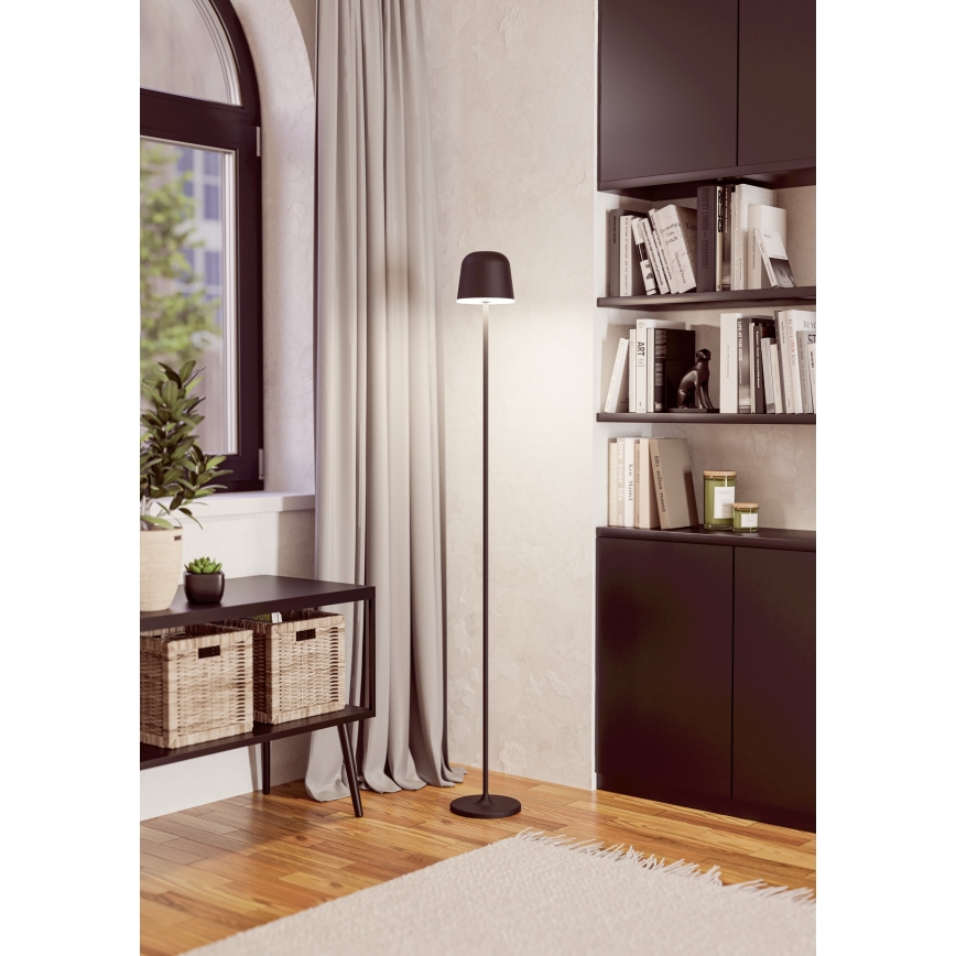 Eglo - LED Dimbaar buitenshuis oplaadbaar Staande lamp LED/4,3W/5V 2400/3000/4000K IP54 zwart