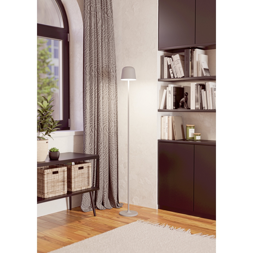 Eglo - LED Dimbaar buitenshuis oplaadbaar Staande lamp LED/4,3W/5V 2400/3000/4000K IP54 grijs
