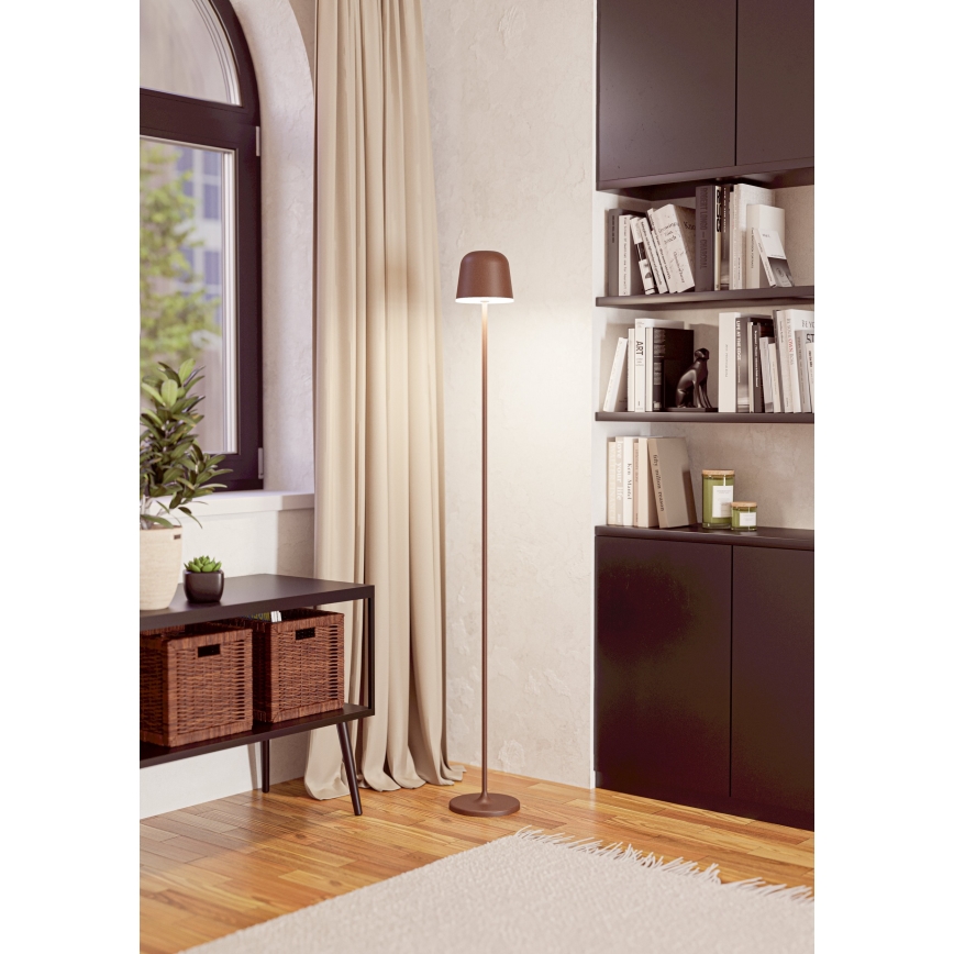 Eglo - LED Dimbaar buitenshuis oplaadbaar Staande lamp LED/4,3W/230V 2400/3000/4000K IP54 bruin