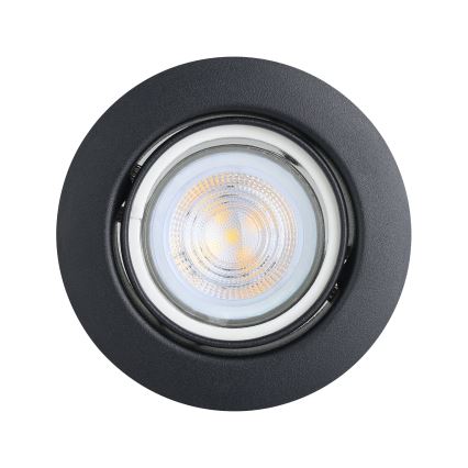 Eglo - SET 3x LED Hang plafondverlichting 1xGU10/4W/230V zwart