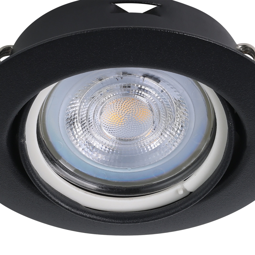Eglo - SET 3x LED Hang plafondverlichting 1xGU10/4W/230V zwart