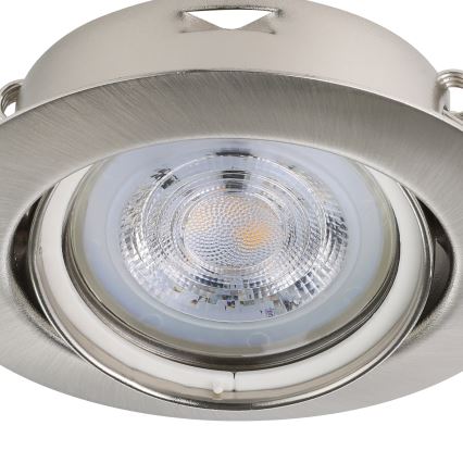Eglo - SET 3x LED Hang plafondverlichting 1xGU10/4W/230V mat chroom