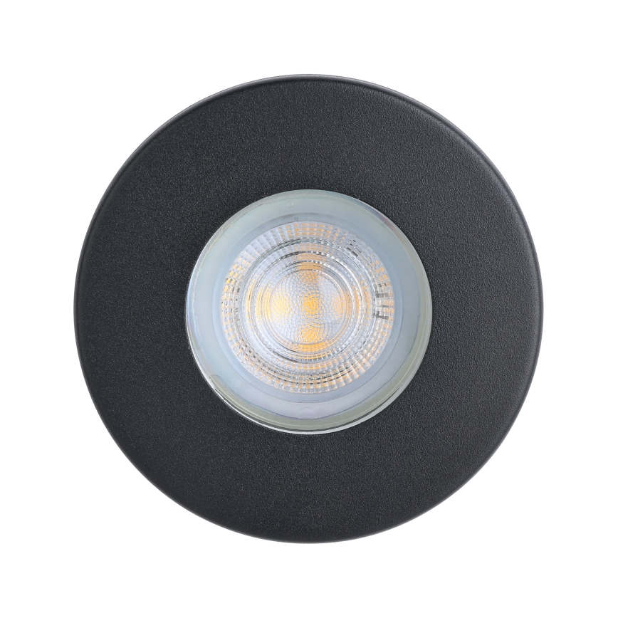 Eglo - SET 3xLED Badkamer inbouwverlichting 1xGU10/4W/230V IP44 zwart
