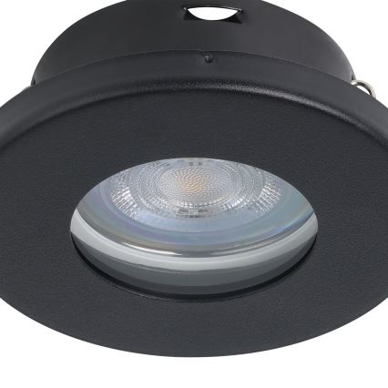 Eglo - SET 3xLED Badkamer inbouwverlichting 1xGU10/4W/230V IP44 zwart