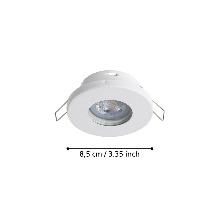 Eglo - SET 3xLED Badkamer inbouwverlichting 1xGU10/4W/230V IP44 wit