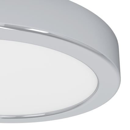 Eglo - LED plafondlamp voor de badkamer, 7,5 W (230 V), met omschakelbare kleurtemperaturen 2700/4000/6500 K, Ø 16,6 cm, IP44, glanzend chroom