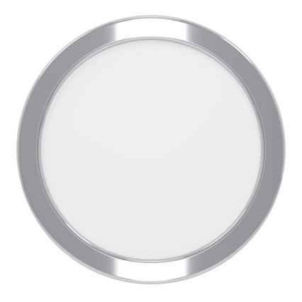Eglo - LED plafondlamp voor de badkamer, 7,5 W (230 V), met omschakelbare kleurtemperaturen 2700/4000/6500 K, Ø 16,6 cm, IP44, glanzend chroom