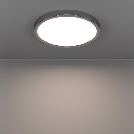 Eglo - LED Plafondlamp voor badkamer LED/14,2W/230V 2700/4000/6500K Ø 27,8 cm IP44 glanzend chroom