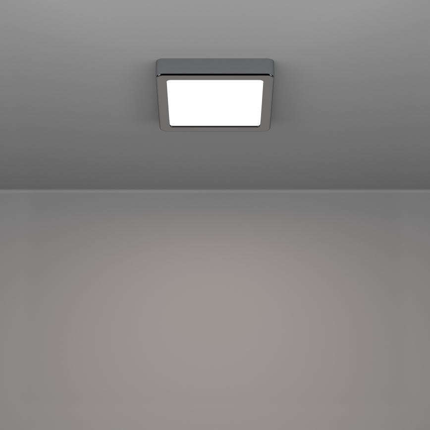 Eglo - LED plafondlamp voor badkamer LED/7W/230V 2700/4000/6500K 15x15 cm IP44 glanzend chroom