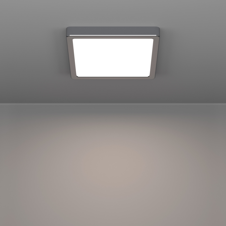 Eglo - LED plafondlamp voor badkamer LED/10,5W/230V 2700/4000/6500K 22x22 cm IP44 glanzend chroom