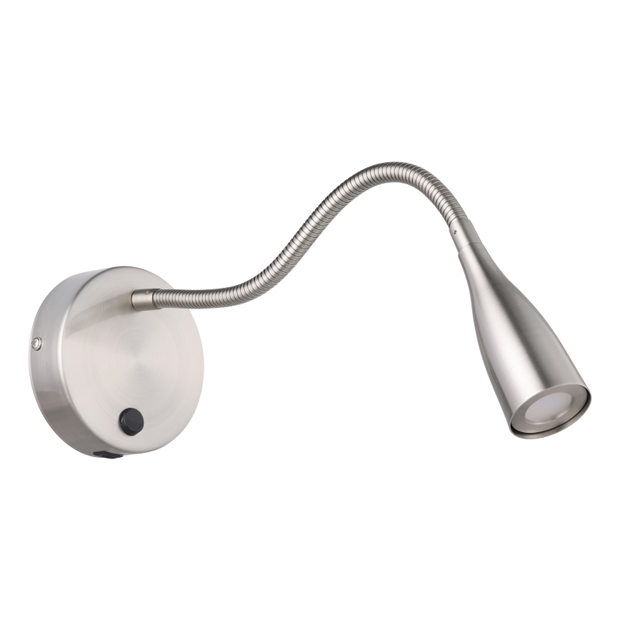 Eglo - LED flexibele wandlamp met USB LED/3,8W/230V mat chroom