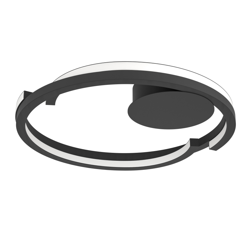 Eglo - Dimbare LED-plafondlamp 2x LED/20 W/230 V 2700–6500 K Ø 48 cm zwart + afstandsbediening