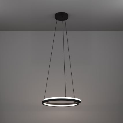 Eglo - LED dimbare hanglamp met kabel 2×LED / 20 W / 230 V 2700–6500 K Ø 48 cm zwart + afstandsbediening