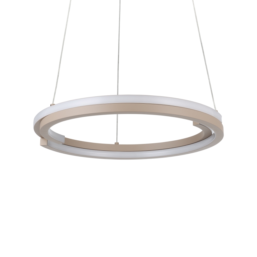 Eglo - LED dimbare pendellamp met kabel, 2xLED/20W/230V, 2700-6500K, Ø 48 cm, beige + afstandsbediening