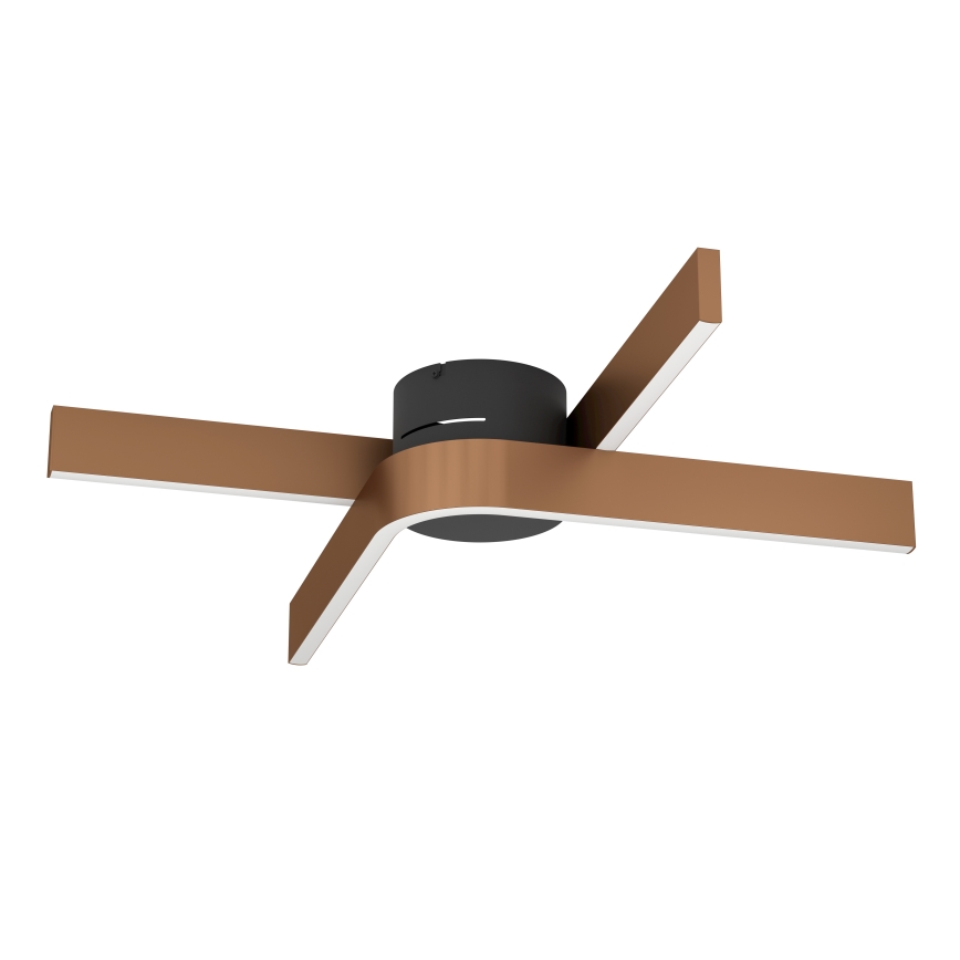 Eglo - LED RGBW dimbare plafondlamp 2xLED/18W/230V 2700-6500K koper/zwart