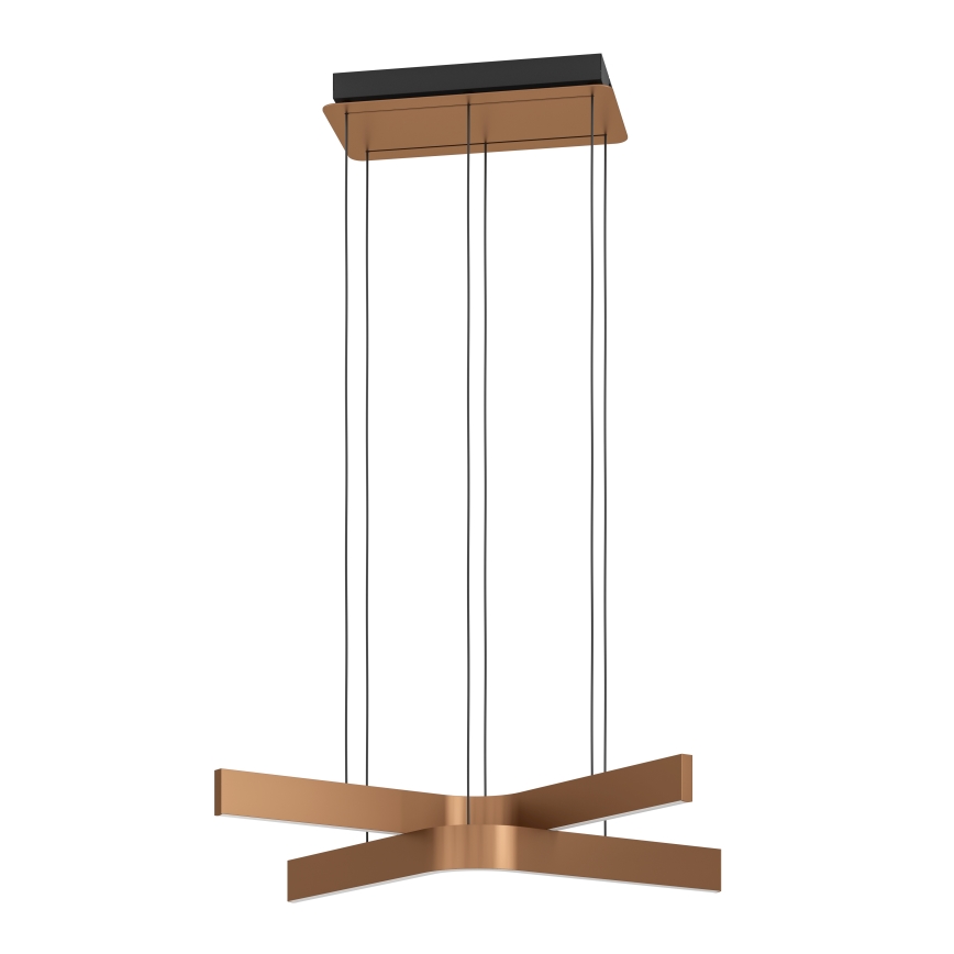 Eglo - Dimbare RGBW LED-hanglamp aan kabel 2xLED/18W/230V koper/zwart