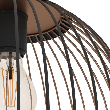 Eglo - Hanglamp aan kabel 1xE27/60W/230V zwart
