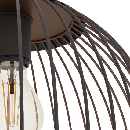 Eglo - Hanglamp aan kabel 1xE27/60W/230V zwart