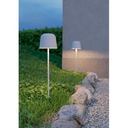 Eglo - LED-dimbare oplaadbare buitentafellamp met aanraakbediening LED/1,8W/5V 2500/3000/4000K 2500 mAh IP54 grijs