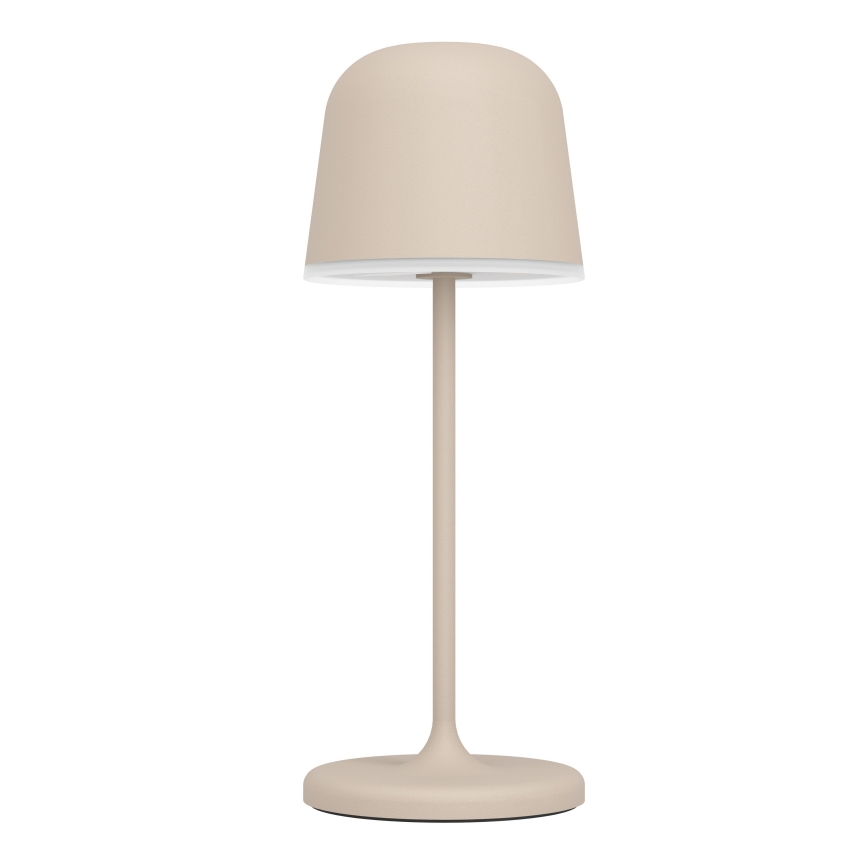 Eglo - Dimbare, oplaadbare LED-tafellamp voor buiten met aanraakbediening LED/1,8W/5V 2500/3000/4000K 2500 mAh IP54 crème