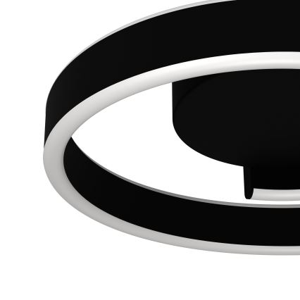 Eglo - LED RGBW dimbare plafondlamp LED/37W/230V 3000-6500K zwart