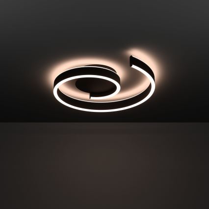 Eglo - LED RGBW dimbare plafondlamp LED/37W/230V 3000-6500K zwart