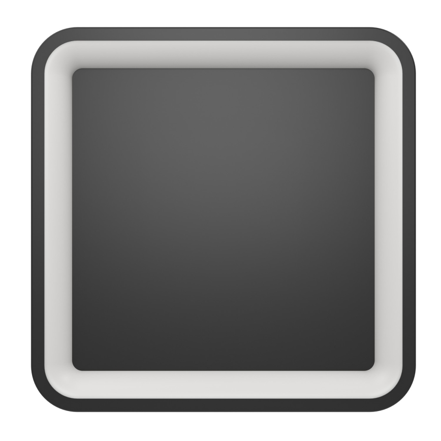 Eglo - Dimbare RGBW LED-plafondlamp LED/20W/230V 2700-6500K 35x35 cm zwart