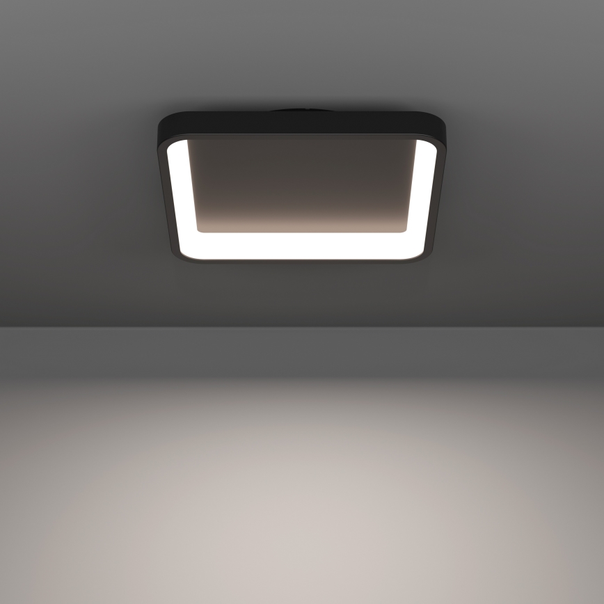 Eglo - Dimbare RGBW LED-plafondlamp LED/20W/230V 2700-6500K 35x35 cm zwart