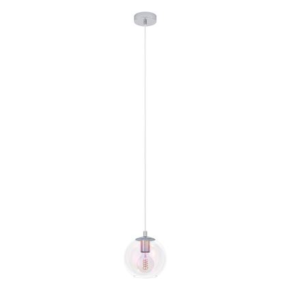 Eglo - Hanglamp met kabel 1xE27/60W/230V glanzend chroom