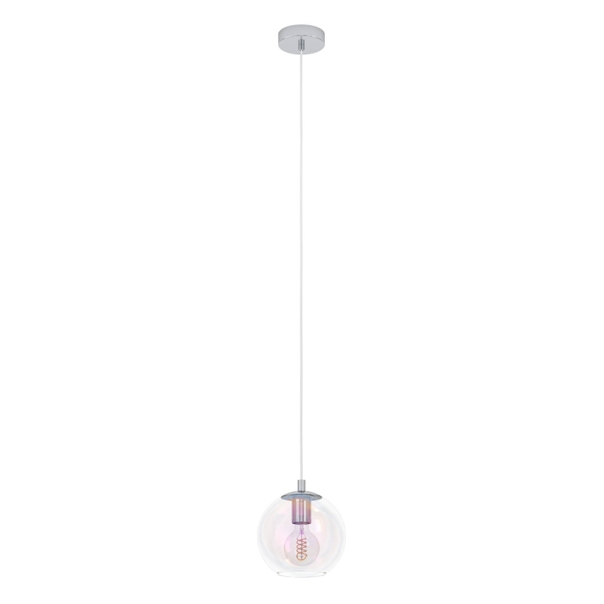 Eglo - Hanglamp met kabel 1xE27/60W/230V glanzend chroom