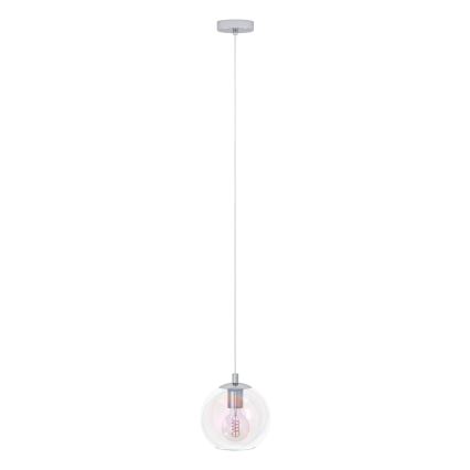 Eglo - Hanglamp met kabel 1xE27/60W/230V glanzend chroom