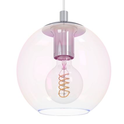 Eglo - Kroonluchter aan kabel 10xE27/60W/230V glanzend chroom/helder