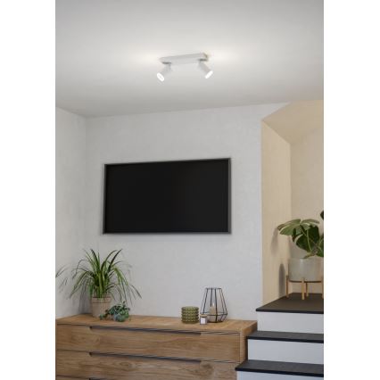 Eglo - Dimbare LED RGBW-spot 2xLED/3,7W/230V 2700-6500K wit