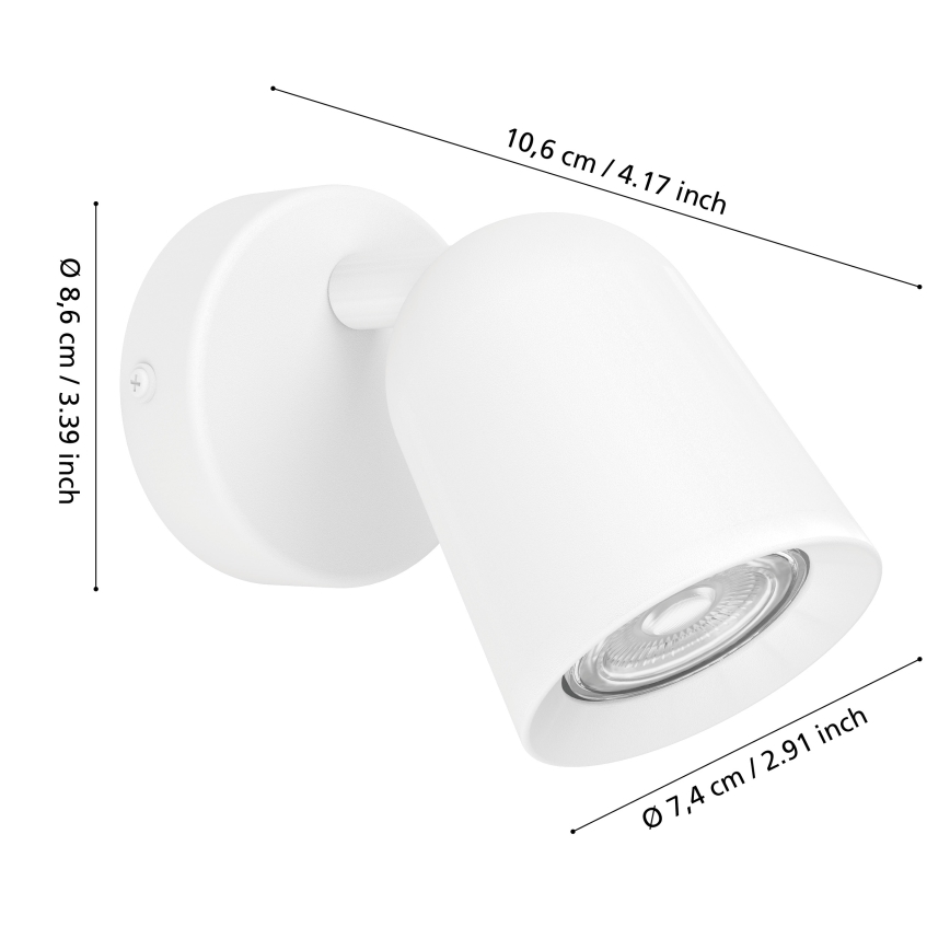Eglo - Wandspot 1xGU10/5W/230V wit
