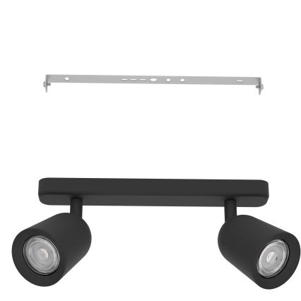 Eglo - Spotlamp 2xGU10/10W/230V zwart