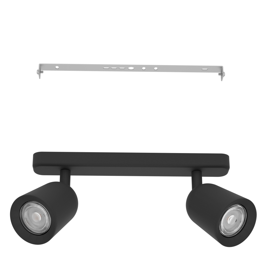 Eglo - Spotlamp 2xGU10/10W/230V zwart