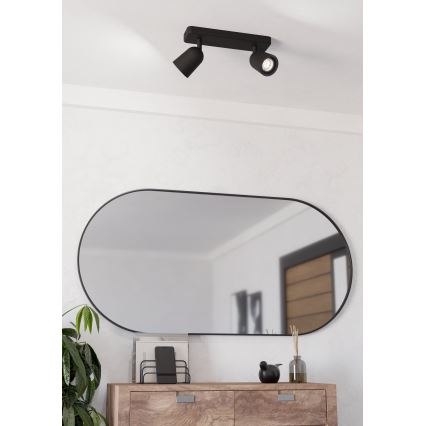 Eglo - Spotlamp 2xGU10/10W/230V zwart