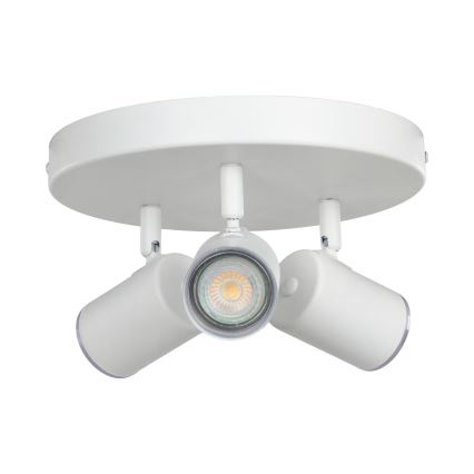 Eglo - Badkamer plafondspot 3x GU10/5W/230V Ø 25 cm IP44 wit