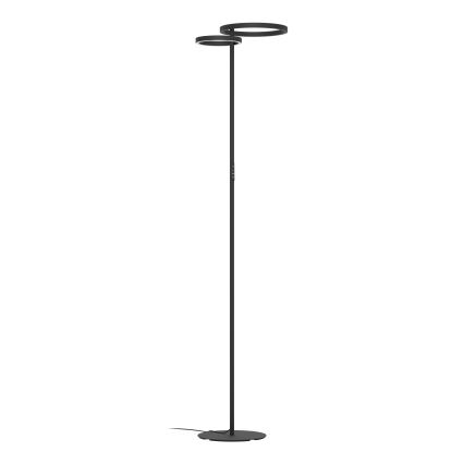 Eglo - LED dimbare vloerlamp LED/16W/230V + LED/12W zwart