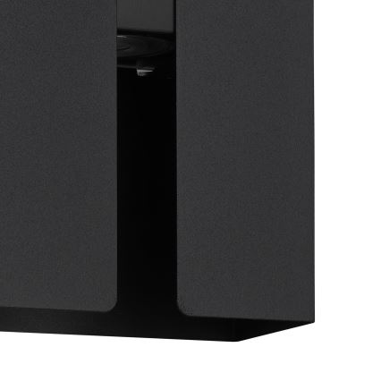 Eglo - LED wandlamp voor buiten 2xLED/4W/230V 2700/4000/6000K. IP44 zwart