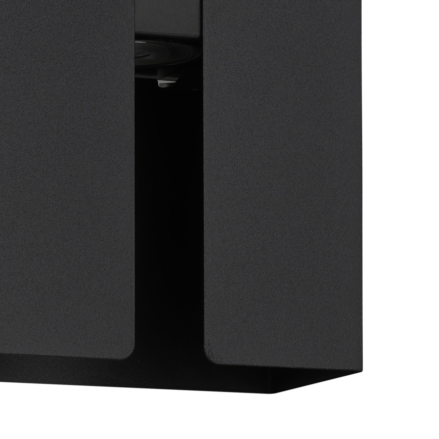 Eglo - LED wandlamp voor buiten 2xLED/4W/230V 2700/4000/6000K. IP44 zwart