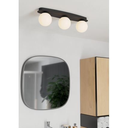 Eglo - LED plafondlamp voor de badkamer 3xG9/4,2W/230V IP44 zwart