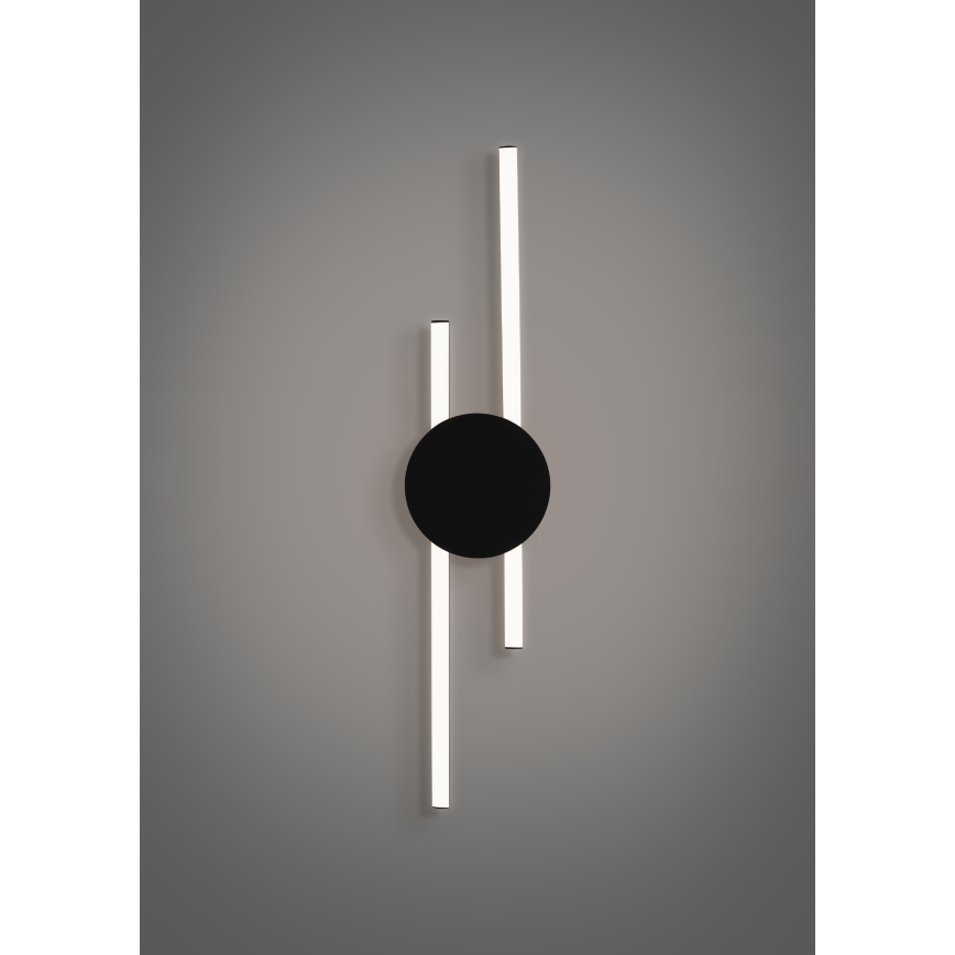 Eglo - LED-wandlamp LED/20W/230V + LED/0,91W zwart