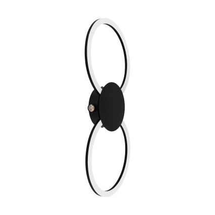 Eglo - LED wandlamp LED/20W/230V + LED/0,91W zwart