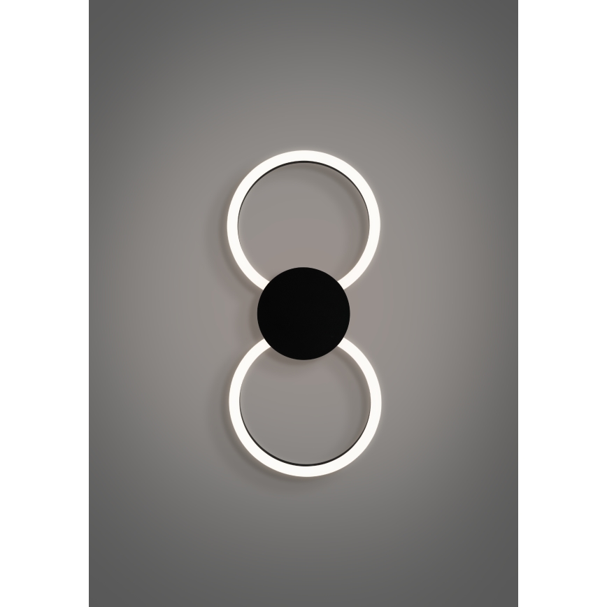 Eglo - LED wandlamp LED/20W/230V + LED/0,91W zwart