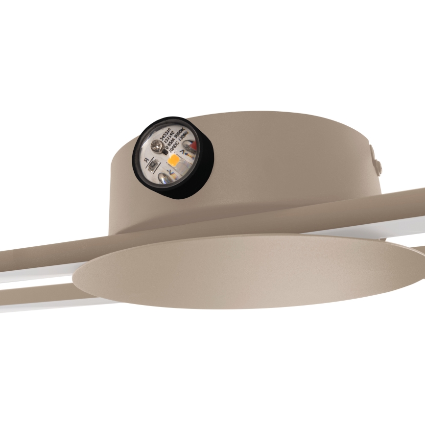 Eglo - LED-wandlamp LED/20W/230V + LED/0,91W beige